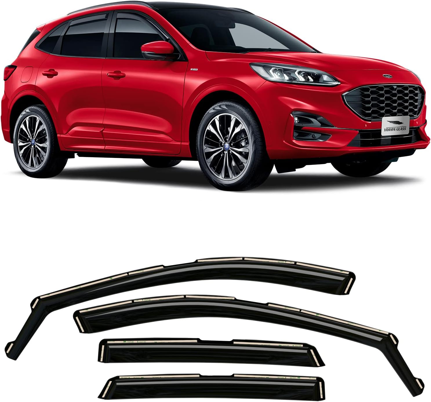 KitsPro Side Window Rain Guards for 20202024 Ford Escape