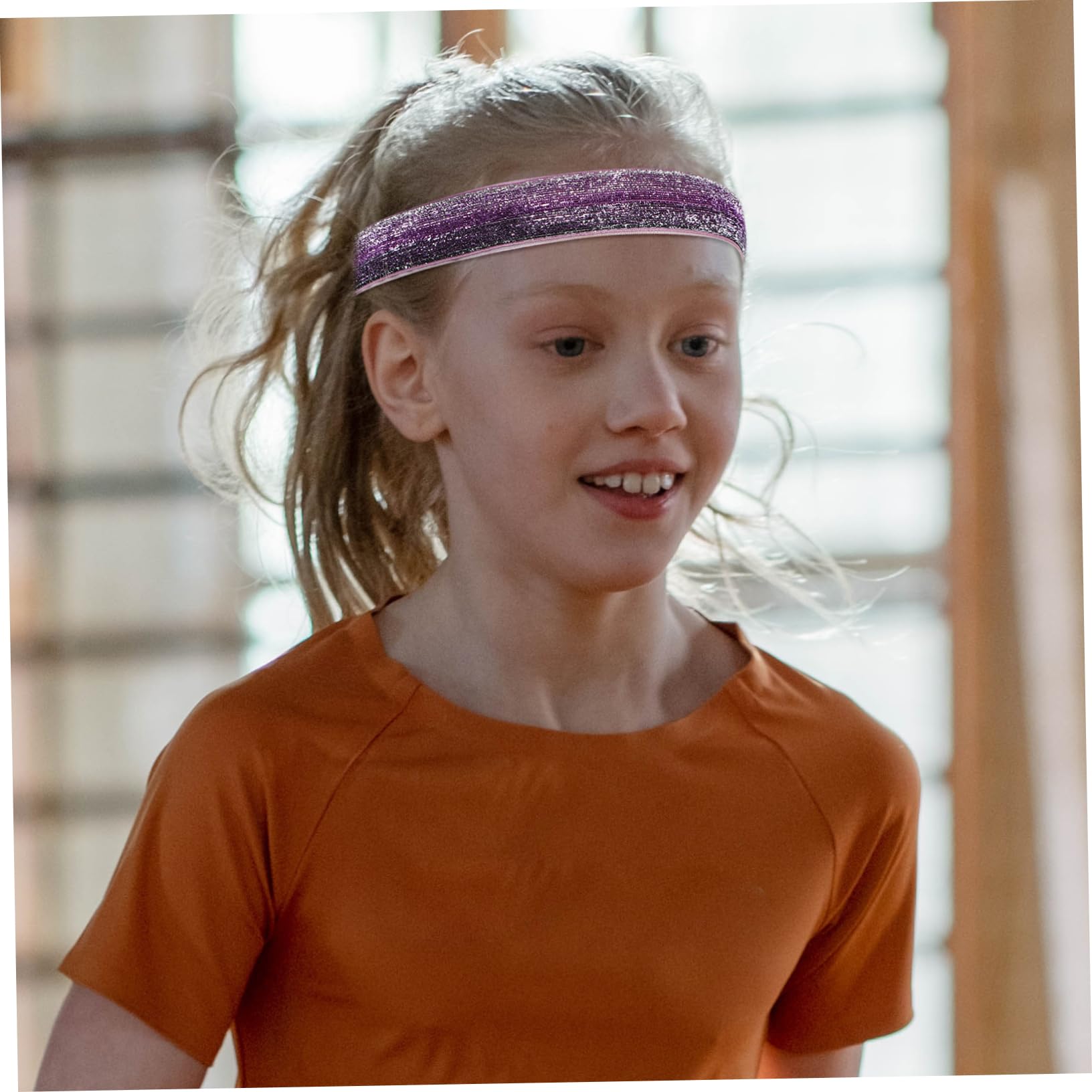 Abaodam Sport Stirnband Wander Stirnbänder Workout Schweißband Sportstirnbänder Für Mädchen Elastisches Sport Stirnband Lauf Haarbänder Für Schweißband Pailletten Stirnband