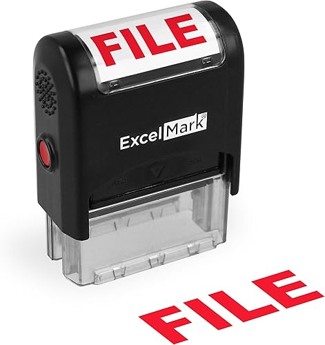 Miniatura 13 de ExcelMark See Adjunta sello de goma autoentintado - Tinta roja (A1539) See Attached,Certified Copy,Confirmed,Controlled