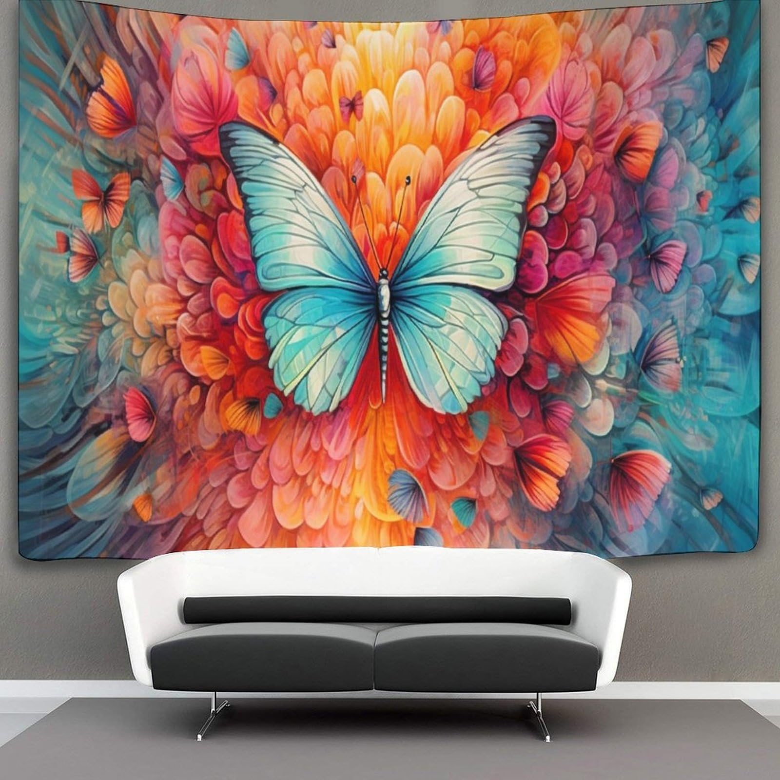 kaiyun Tapestry Butterfly Wall Hanging Tapestries for Bedroom Living Room Apartment Dorm Decorations Wall Art Decor 100cmx150cm