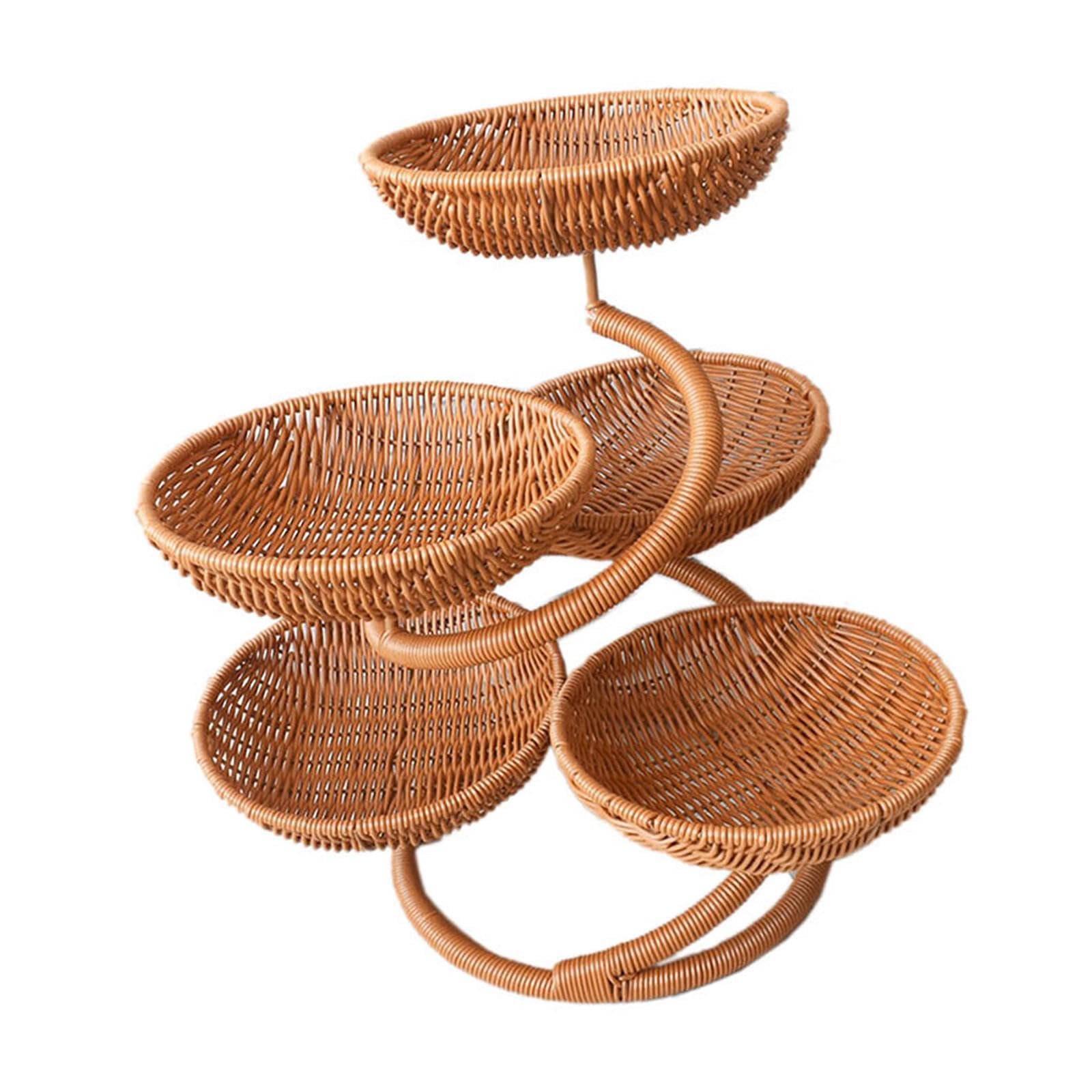 Recipiente para Almacenar Alimentos, Frutero Multiusos de Gran Capacidad, Bandeja para Servir, Expositor, Verduras, Cebollas, tal como se describe, Style a