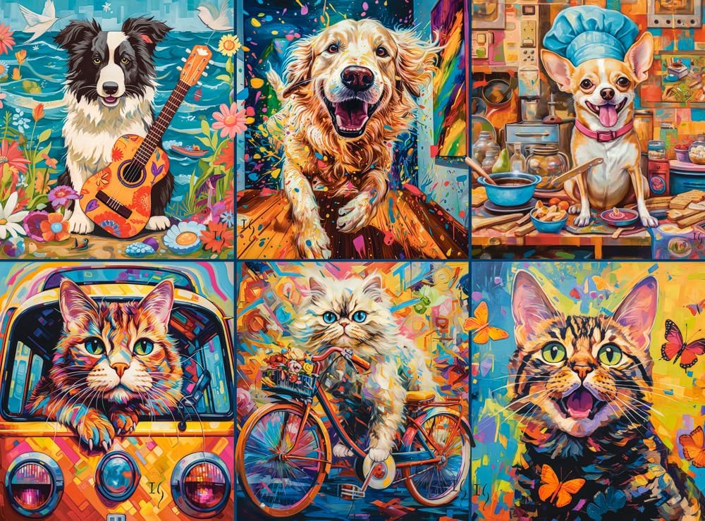 CASTORLAND 2000 Piece Jigsaw Puzzles, Choose Your Pet, Animal Jigsaw, Adult Puzzle, Castorland