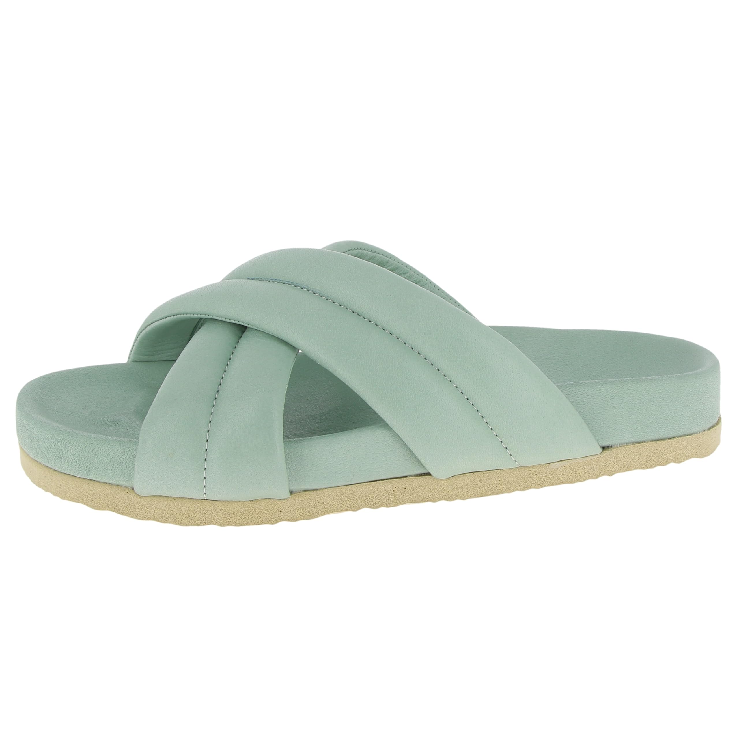 Andrea Conti Women's Mules, Flat Slippers, Peppermint, 39 EU, Peppermint, 7 UK