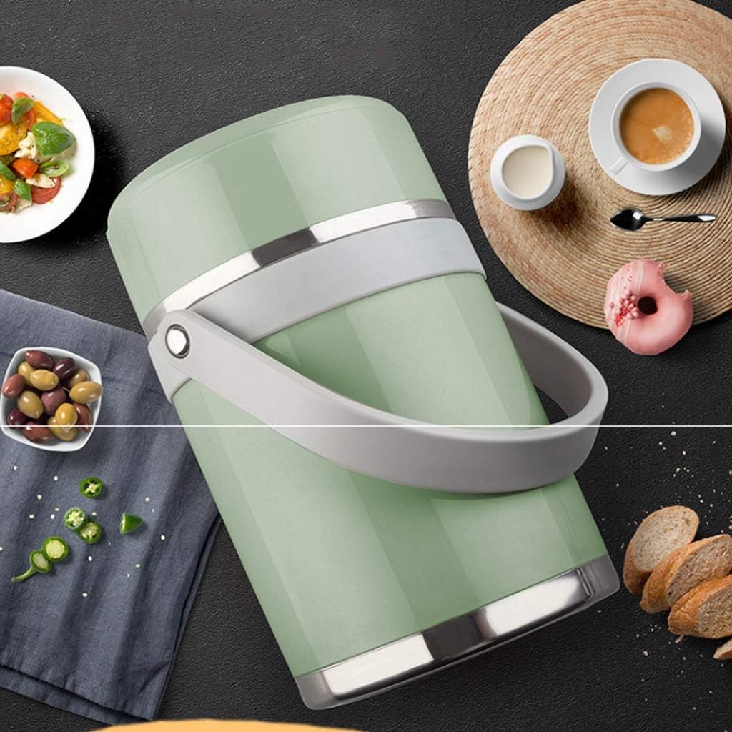 3 Tier Stainless Steel Thermal Lunch Bento Box with ，Stackable Insulated Food Container with