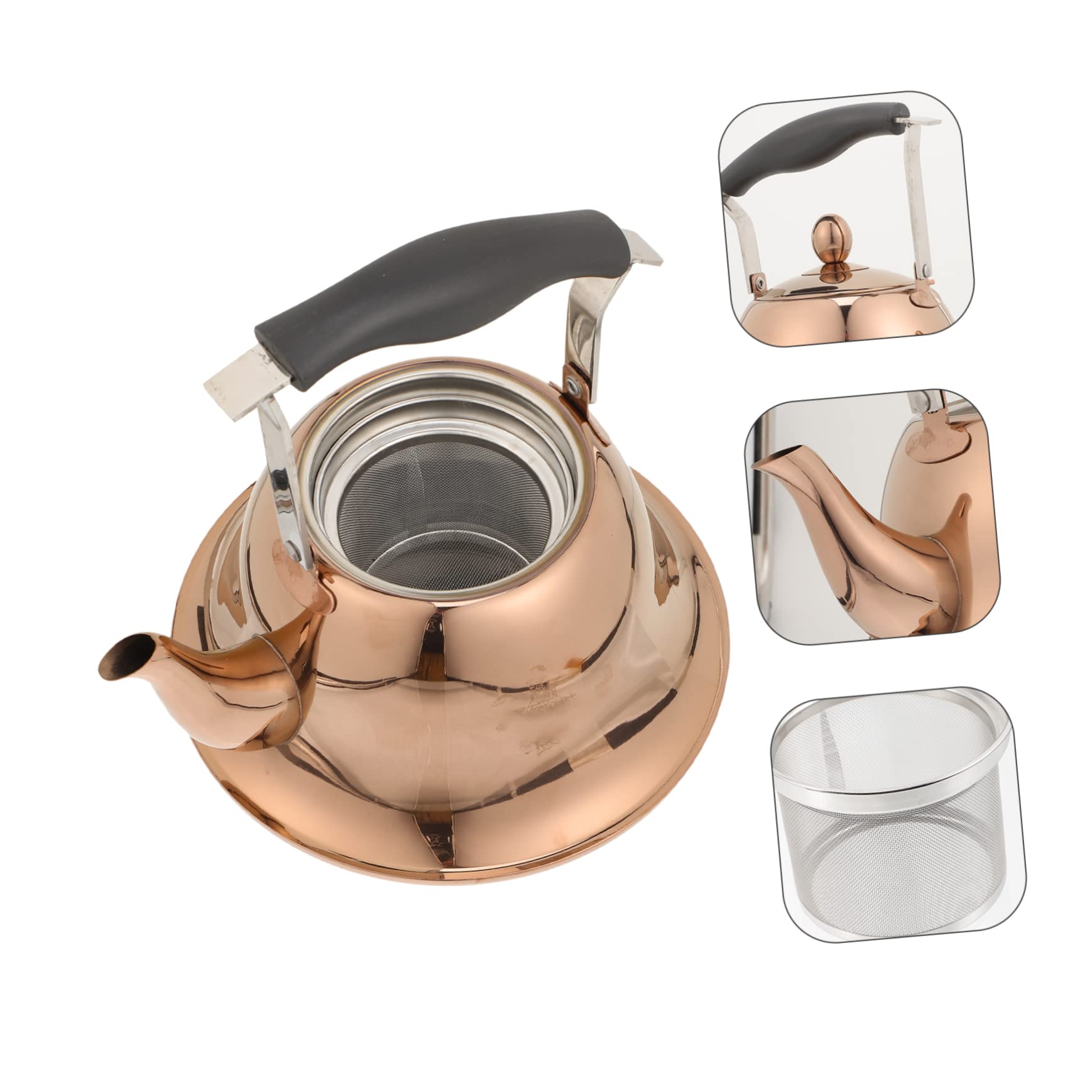 Teiera con fischio Teteras para Hervir Bollitore per acqua Bollitori per tè Piano cottura Bollitore per piano cottura con fischio Teiera per piano cottura Brocca per acqua in acciaio inossidabile P