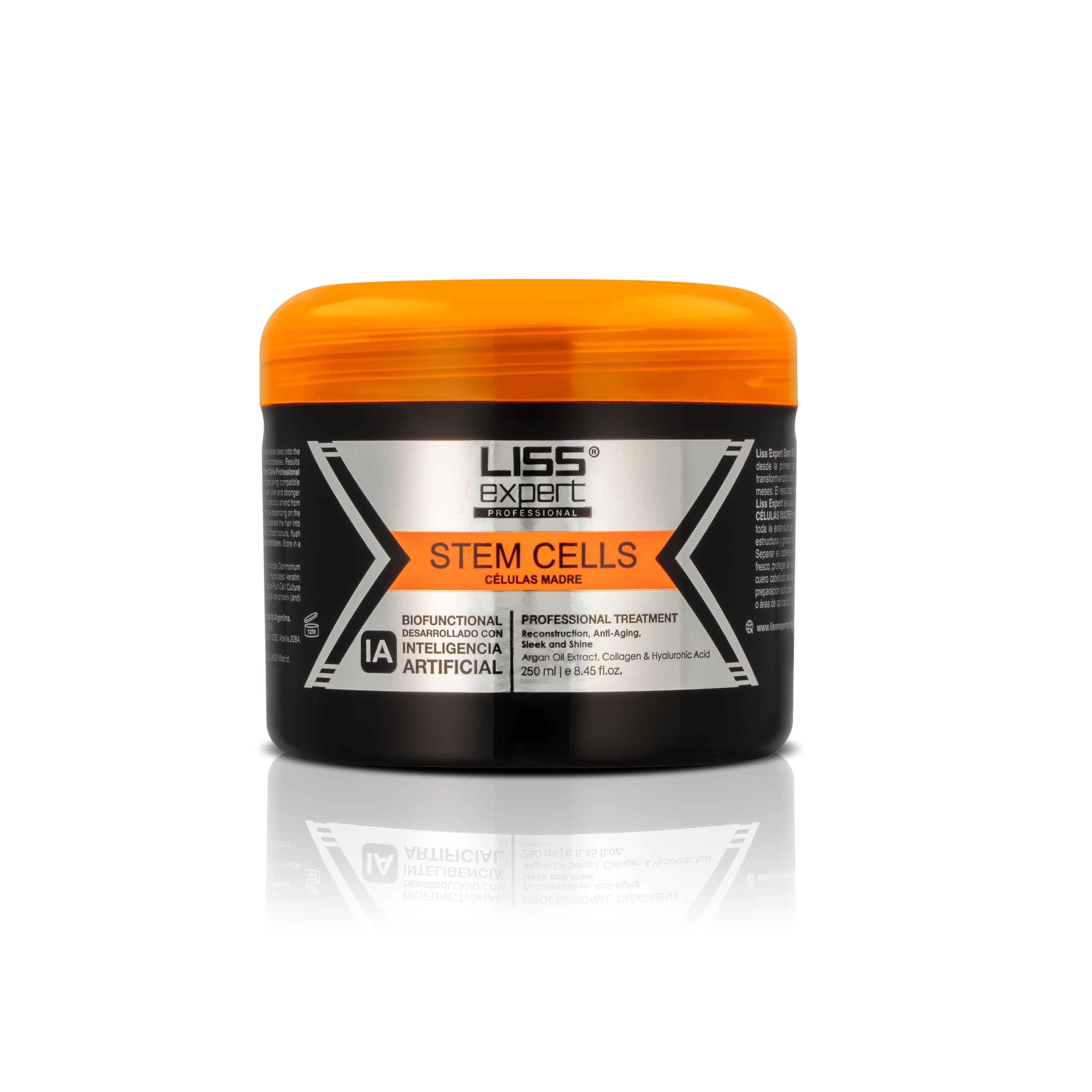 Liss Expert Stem Cells Smoothing Treatment – Organic Keratin & Argan Oil – Frizz-Free Repair & Shine – Professional Straightening – ONE Shoulder Length Applic