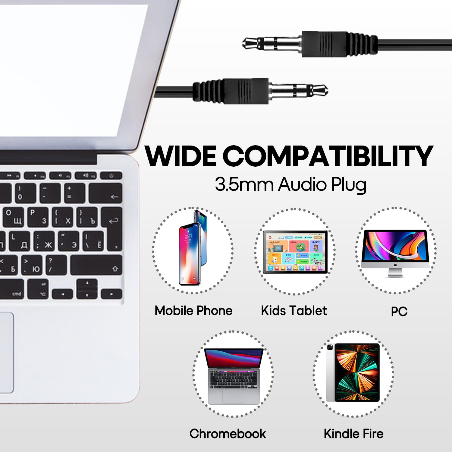 Wholeslae - Paquete de 50 auriculares a granel para niños, escuela, aula, juego de auriculares con cable para estudiantes, niños, adolescentes, niños, niñas, empaquetados individualmente