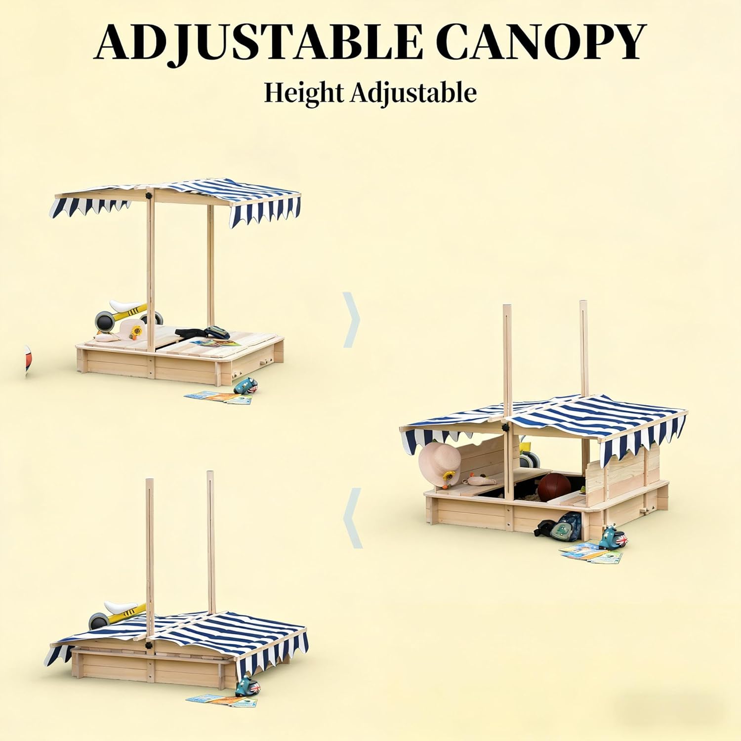 Kids Sandbox, Children Sand Play Station Outdoor