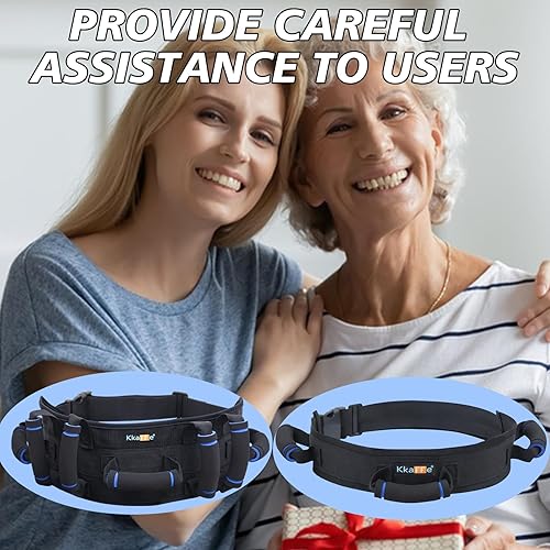 Miniatura 8 de Cinturón de marcha con asas, cinturón de transferencia para ancianos, cinturones de marcha para pacientes, asistencia de cinturón de transferencia,