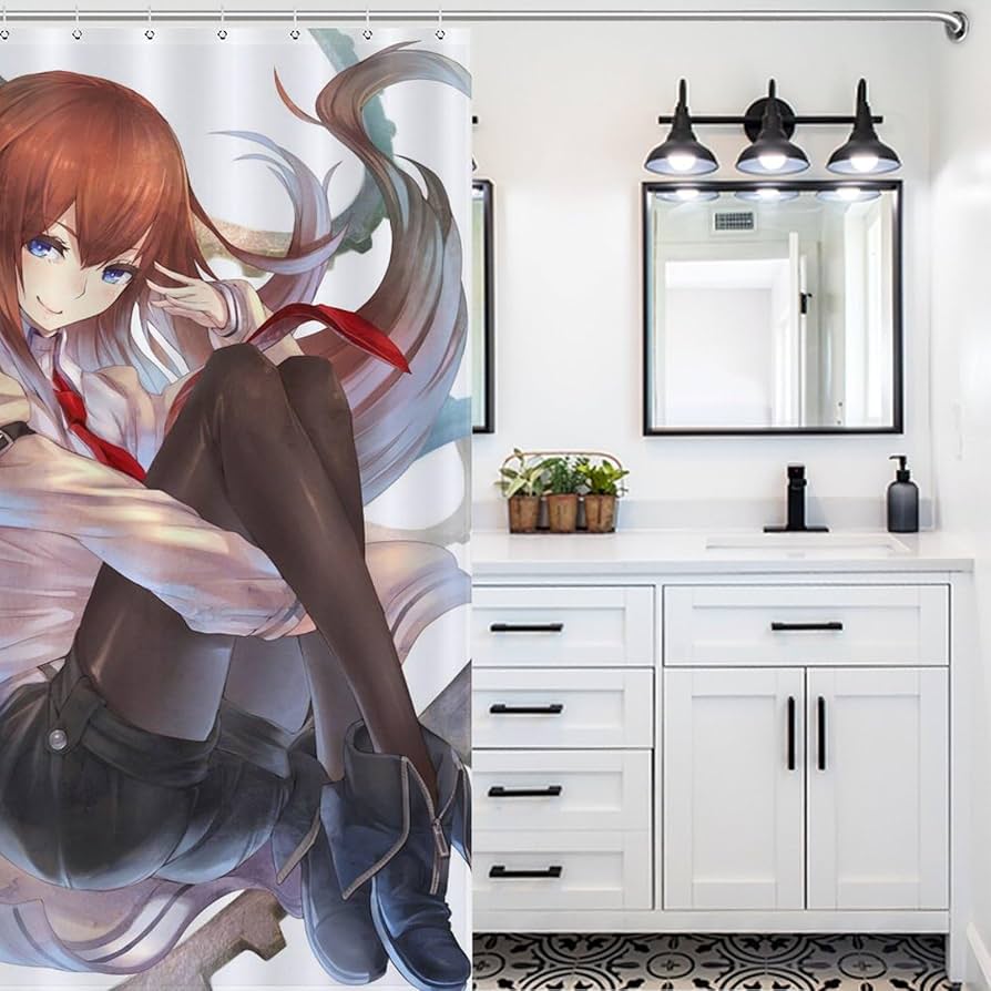 ぼ*ち様 ★新品未開封★ シャワーカーテン ご注文はうさぎですか？？ Amazon｜シャワーカーテン ご注文はうさぎですか 66x72Inch