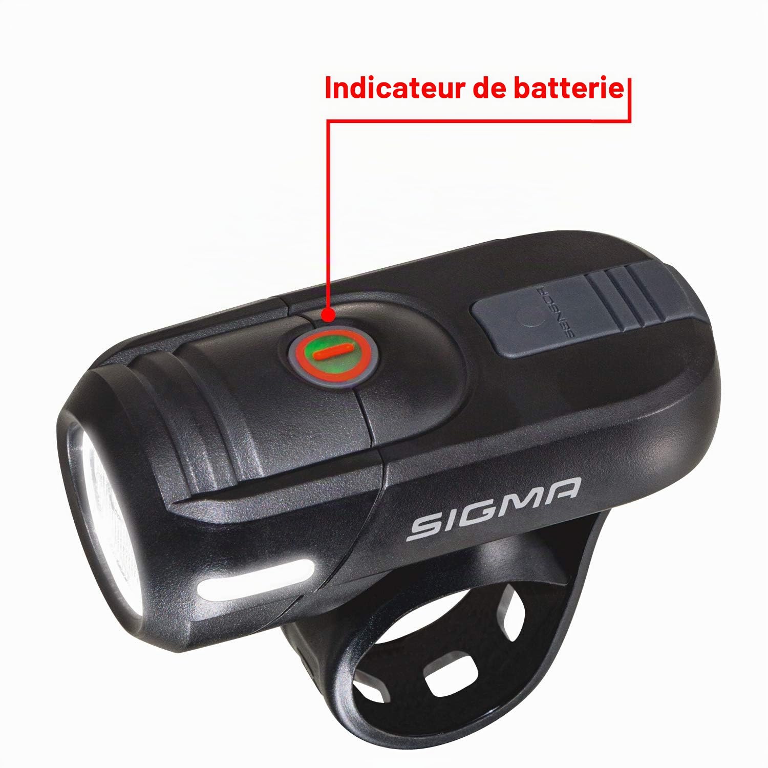 SIGMA LED Set d'éclairage vélo Aura45/Nugget II |Rechargeable & étanche | Montage sans Outil | Autonomie 6-21h | Set d'éclairage vélo LED |Lumière vélo Avant+arrière