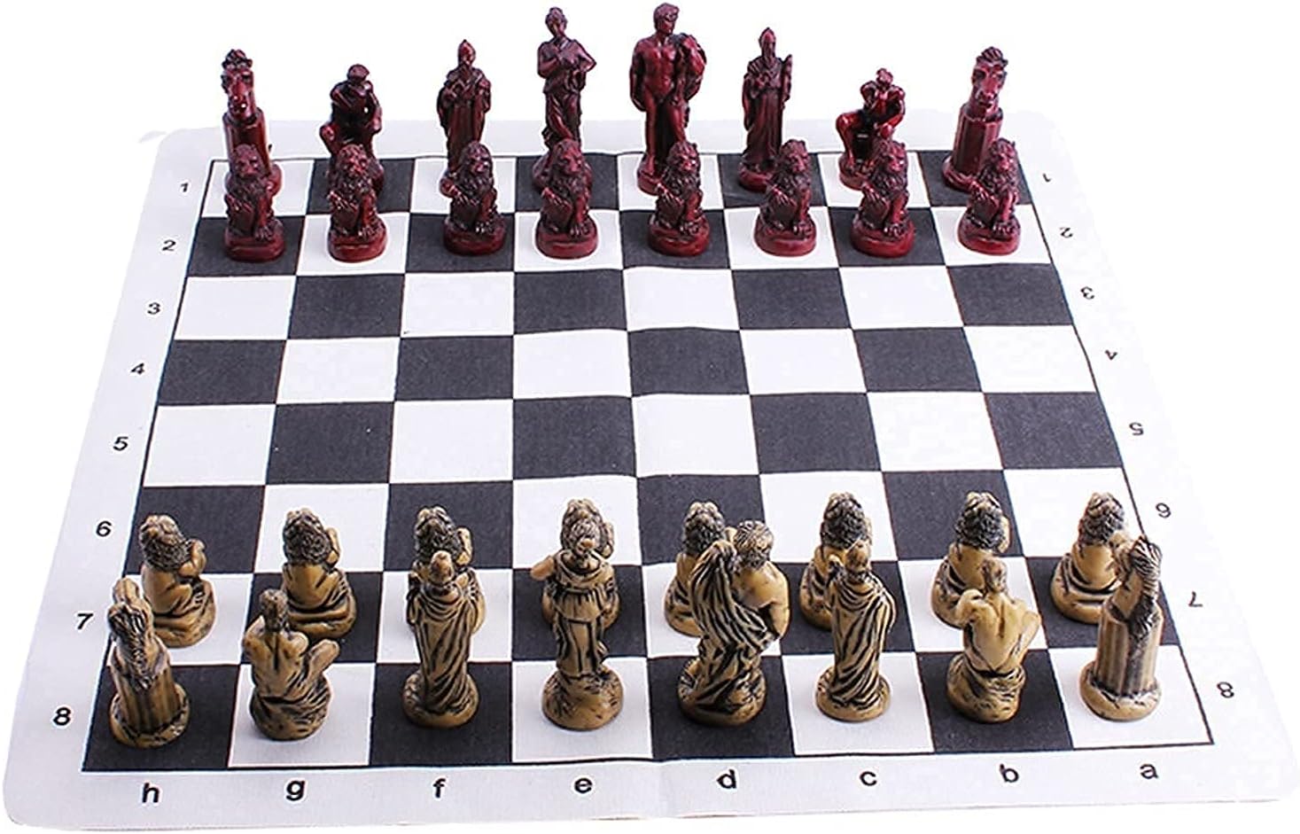 Chess Set Chess Roman Chess Pieces High,end Mahogany Chess Table Solid Wood