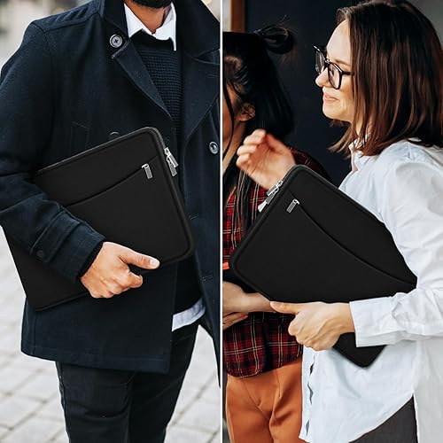 Miniatura 7 de Funda para laptop de 15.6 pulgadas, a prueba de golpes, funda protectora para laptop, maletín de transporte para computadora con bolsillo para