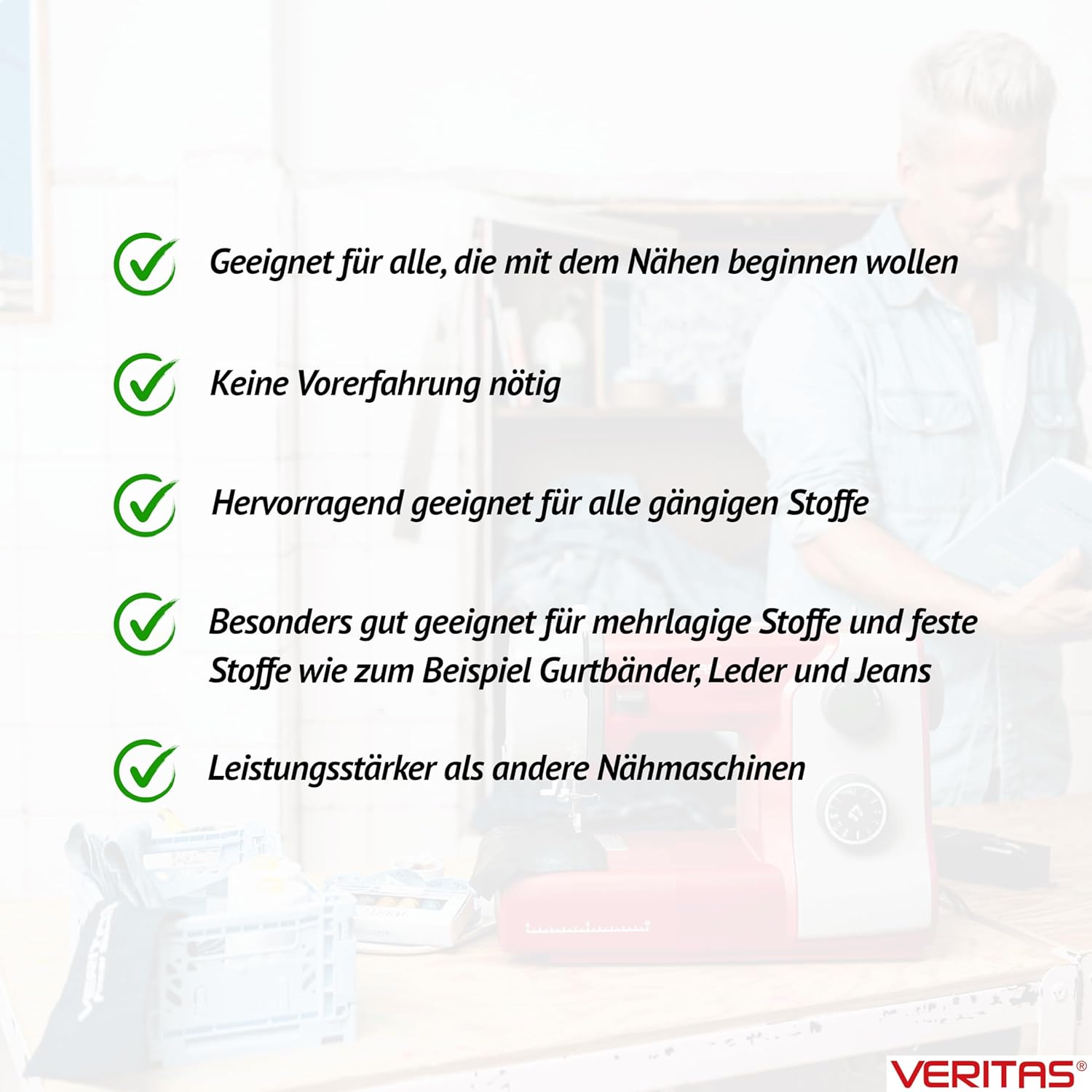 VERITAS VERITAS Power Stitch Pro Sewing Machine with 5 Year Guarantee