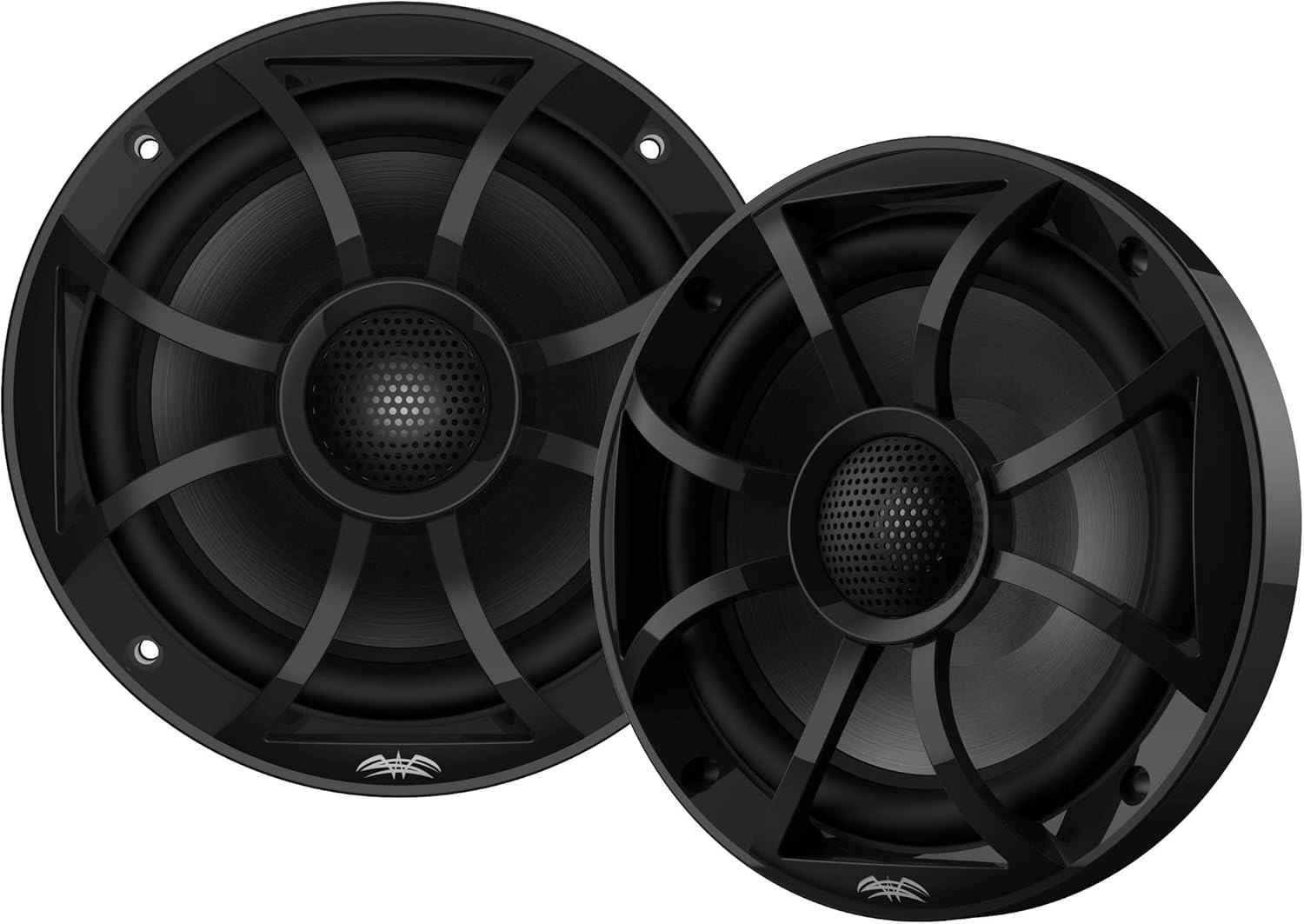 Clarion Marine Boat Audio Upgrade M508 Source Unit, Marine Cover, (2 Pair) Recon 6-BG Recon Series 6.5" Coaxial Speakers with Black XS Grilles and Cones Bundle