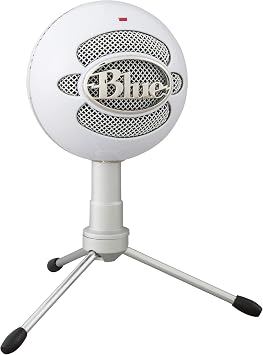Blue Snowball iCE USB mikrofon, kay t, yay n, podcasting, PC ve Mac oyun i in, kondansat rl  mikrofon, b brek kaps ll , ayarlanabilir masa stand , Plug n Play - beyaz