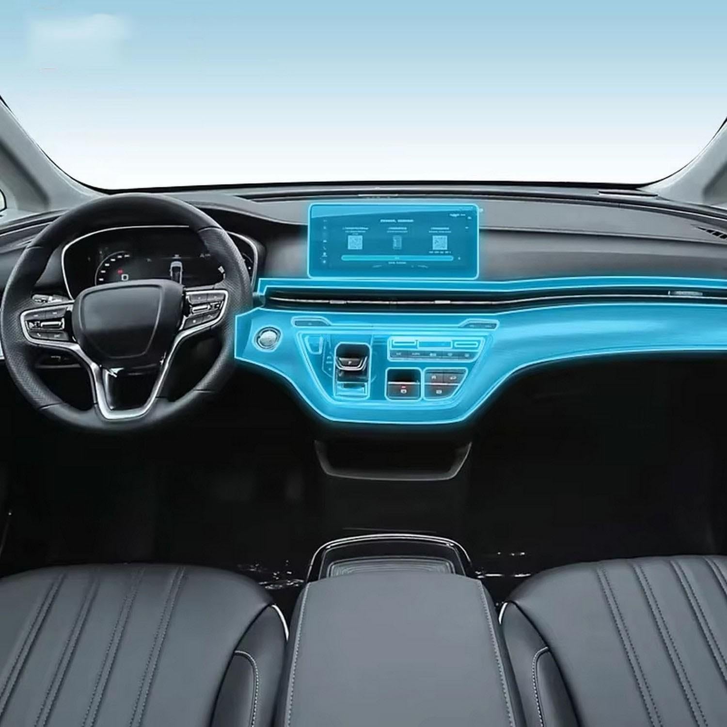 Film protecteur TPU mat anti-rayures FOEBE pour console Roewe iMAX8