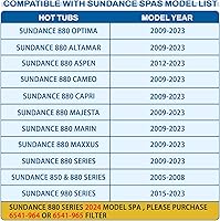 Vista 2 de 6541-397 Pool Spa Filter Compatible with 2009-2023 Sundance 880 Spa Filter (Outer 6473-165 and Inner 6473-164), Replacement for Sundance 880 Filter