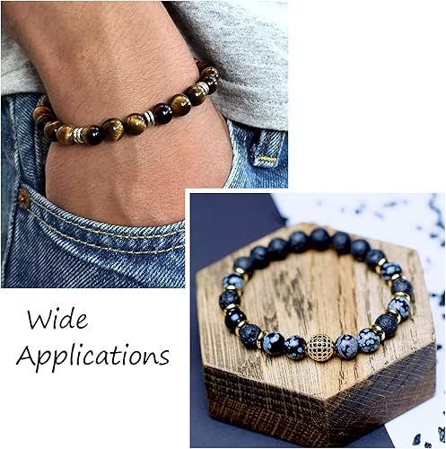 Miniatura 7 de Craftdady 200 cuentas de hematita sintética de disco Heishi de oro rosa de 0.236 pulgadas (0.236 in), lisas, planas, redondas, cuentas sueltas de