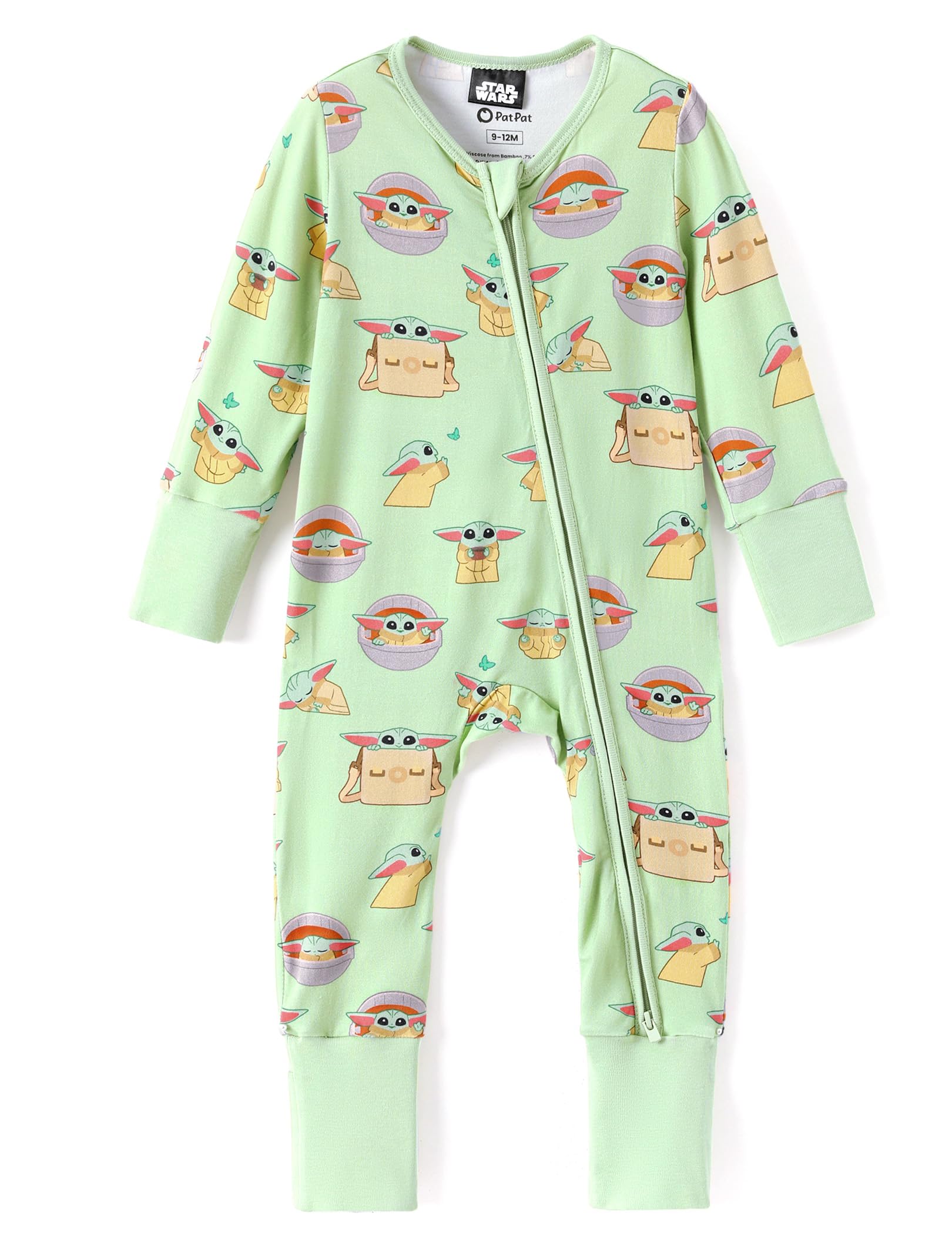Disney Baby Viscose Made from Bamboo 2-Way Zipper Footie Outfit NB to Inf