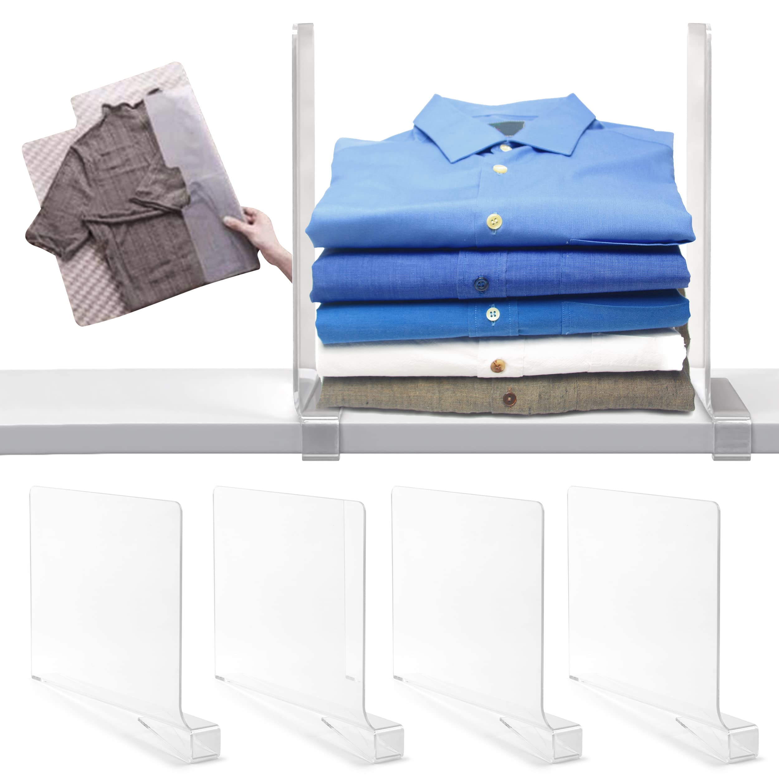 Buy MY DECO CHOICE Shelf Dividers for Closet Organization Pack of 6