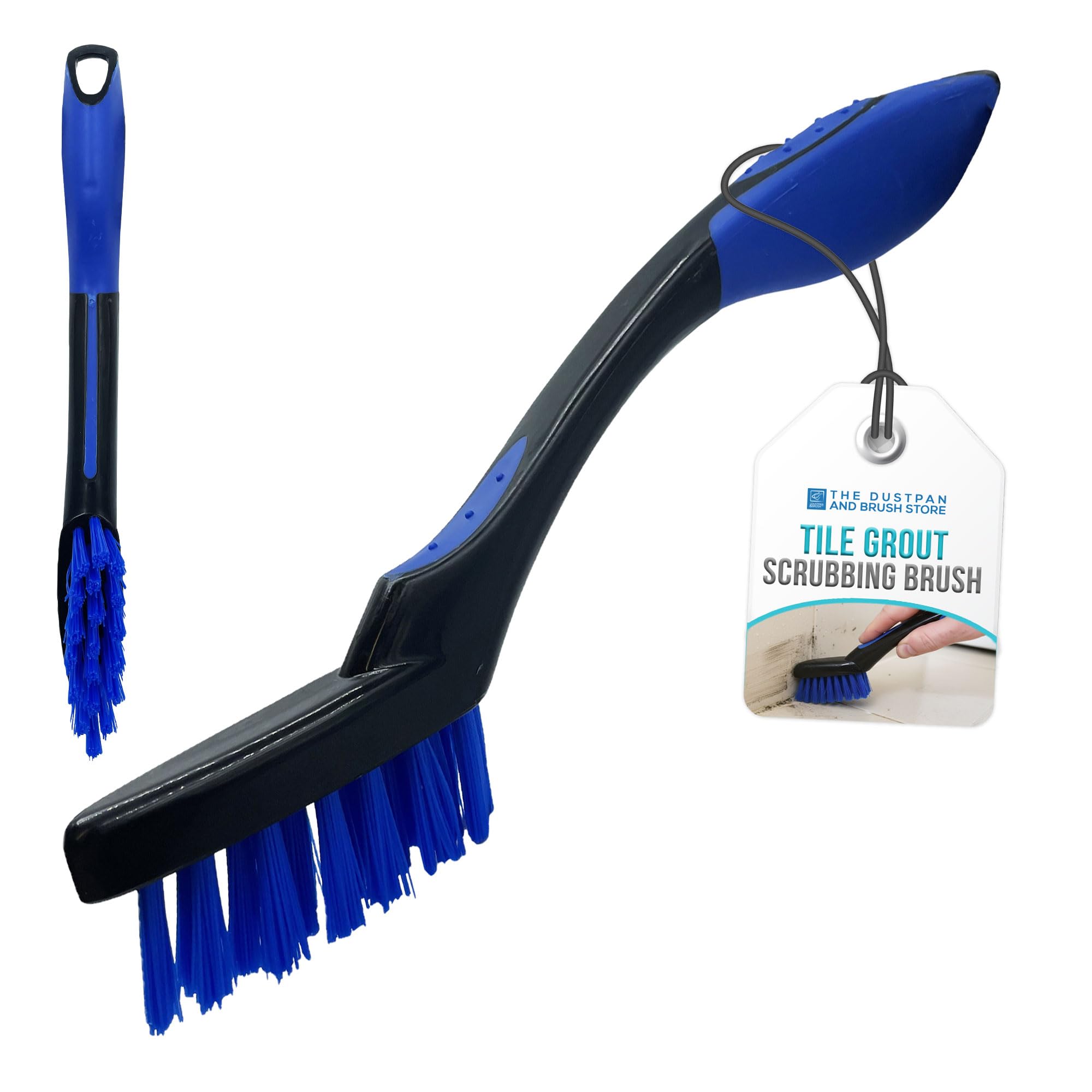 Tdbs The Dustpan And Brush Store Pack Of 1 Grout Tile Brush − Grout Cleaning Brush To Remove Dirt And Grime From The Gaps Between Tiles And Narrow Surfaces, Stiff Bristles Cleaner Small Brush By The Dustpan And Store