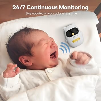 Audio Baby Monitor with Rechargeable Battery, Full-Duplex Wireless Intercom with 1000Ft Range, Baby Monitor Audio Only with Clear Sound, Two-Way Talk - for Home, Kids, Elderly, Pets, Indoor/Outdoor
