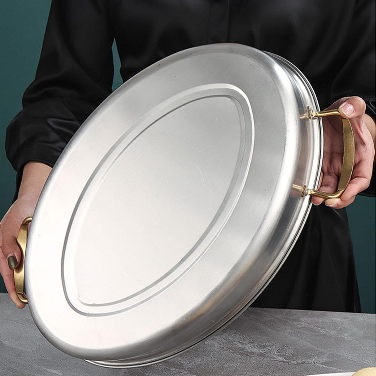 Socobeta Cuocitore per Pesce Ovale in Acciaio Inossidabile con Coperchio in Vetro e Griglia, Perfetto per Cuocere Al Vapore e Arrostire Frutti di Mare 38,7x11x17 Cm