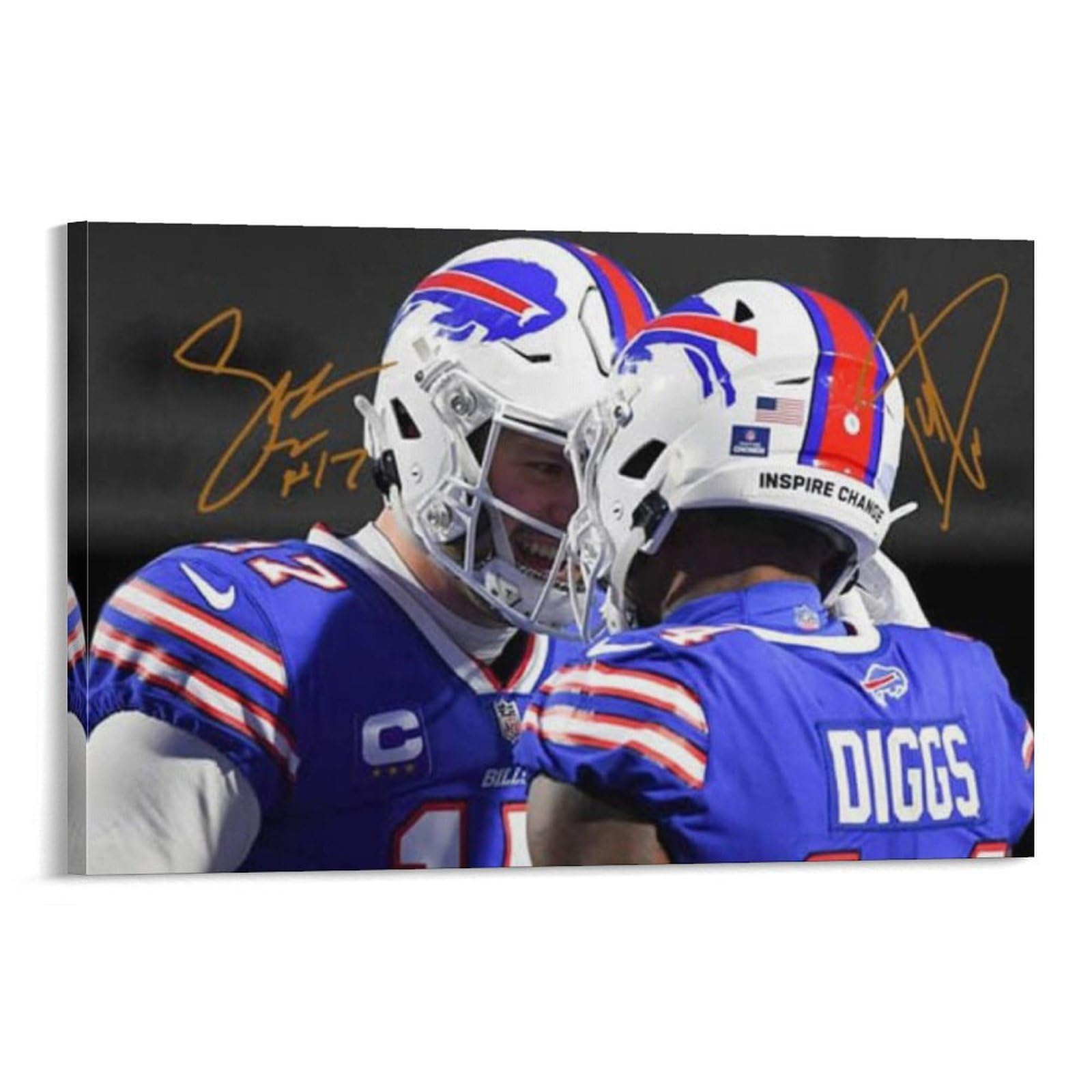 ASUIU Josh Allen Canvas Poster Poster Painting Canvas Wall Art Living Room Posters Painting 20x30inch(50x75cm)