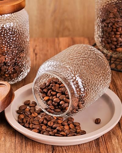 Miniatura 6 de WHJY Recipiente de almacenamiento de vidrio con tapa, tarros de vidrio herméticos, recipiente de té de granja, tarro de golosinas para perros para