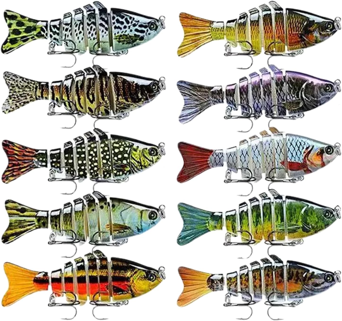 Self Swimming Fishing Lure - Simulation Swimming Baits Tackle Bass Fishing,Versatile Freshwater Gear Fake Lures for Crucian Carp Perch Sea Bass Catfish