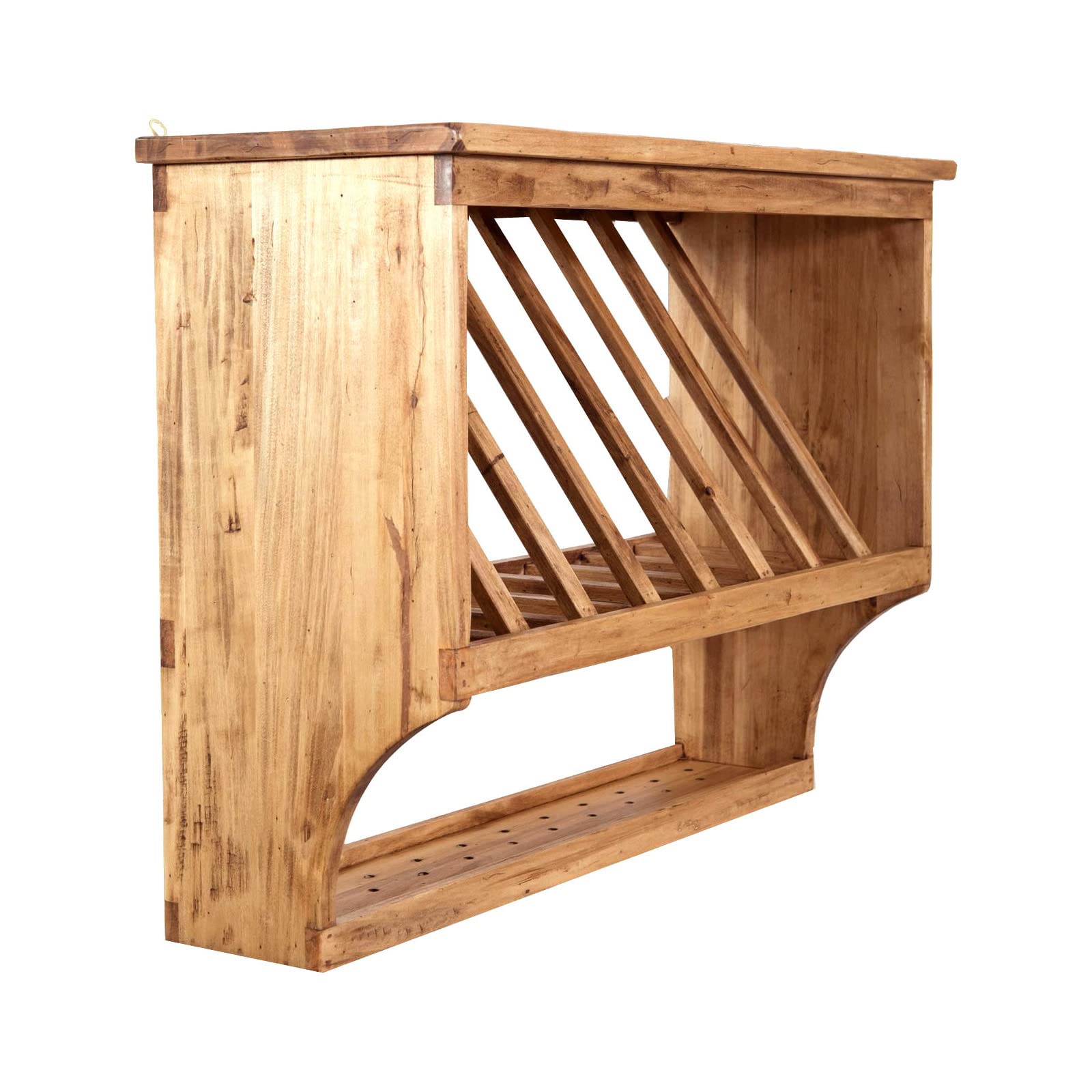 Étagère murale de cuisine en bois pour organiser vos épices avec style