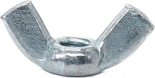 binifiMux 60pcs 10-24 Wing Nuts Butterfly Nuts, Carbon Steel Zinc Plated