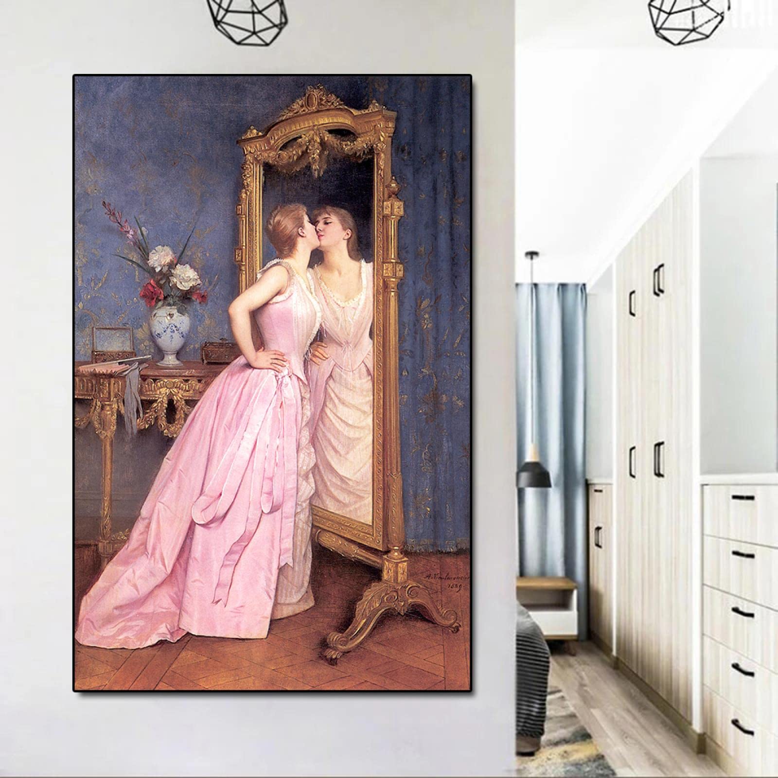 Amazon.co.jp: 有名な絵画アート 虚栄心 キャンバス絵画 ホーム