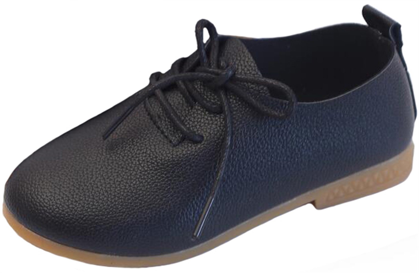 PPXID Fille garçon British Style Lace-Up Casual Flat Oxford Chaussures