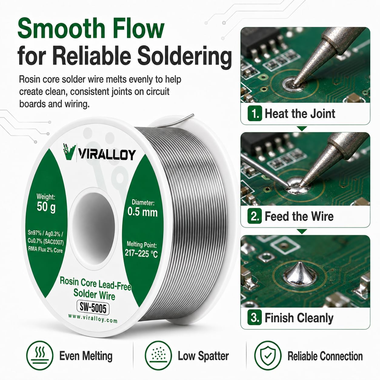 Lead-Free Solder Wire - 0.3mm for Electronics -4
