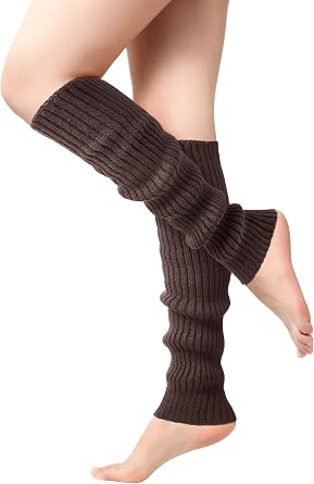 Pleneal Leg Warmers for Women - Leg Warmers 80s Ribbed Knitted Long Socks for Yoga Party Sports Fashion Accessories