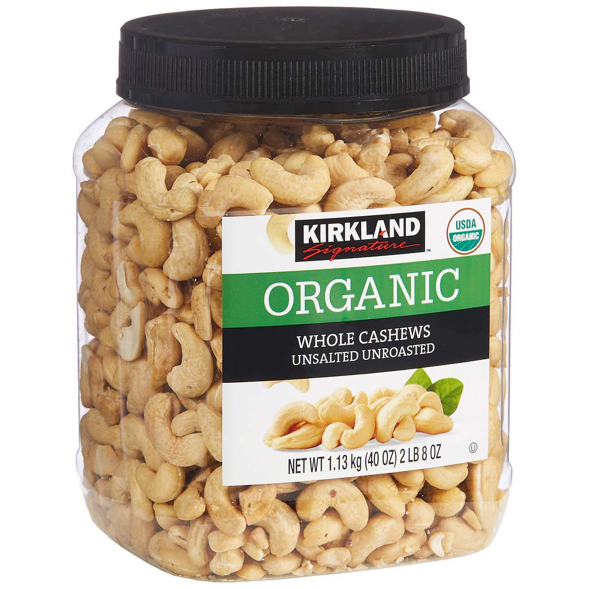 Kirkland Signature Organic Unsalted Cashew, 40 Oz : Grocery & Gourmet Food