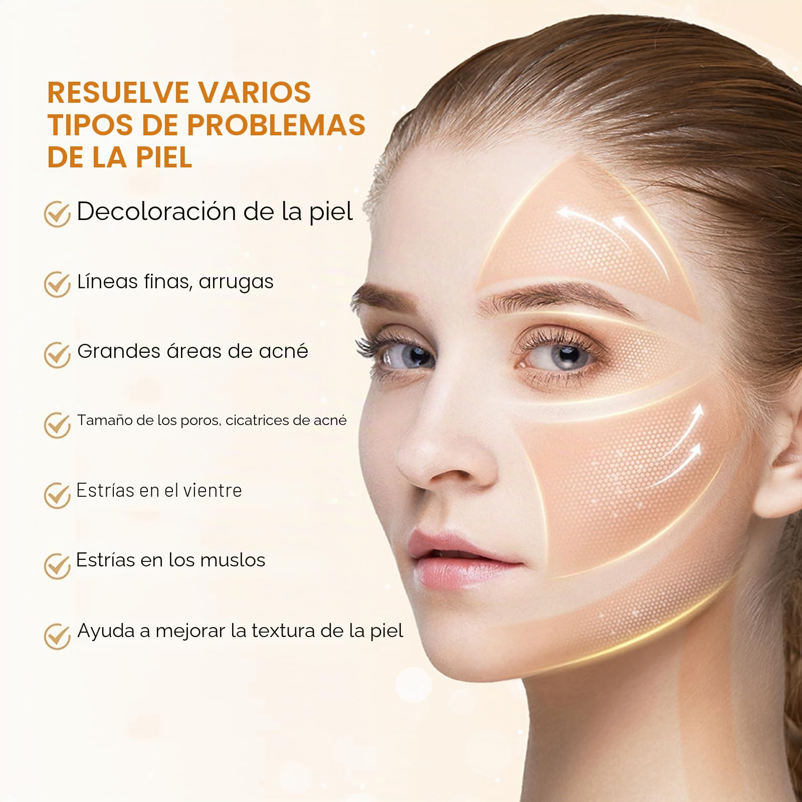 Hydra.pen H5 Microneedling Pen Profesional Inalámbrico, Microneedle Aplicador de Suero con Microcorriente EMS y Pantalla LED, Para Cuidado de la Piel, Arrugas, Cicatrices y Caída del Cabello, Oro