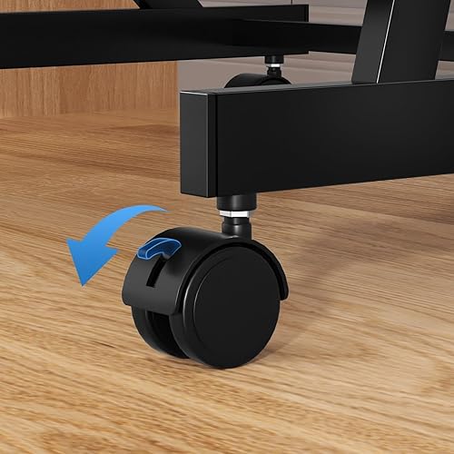 Miniatura 6 de Cesta de almacenamiento de frutas y verduras, cesta de almacenamiento de malla apilable de 4 niveles con ruedas de 360 grados, estante organizador