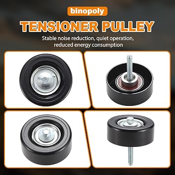 binopoly 36263 Belt Tensioner/Idler Pulley for Mazda 3 07-13/6 06-13/Atenza 06-07/Axela 07-08/MX-5 Miata 06-15/5 12-17/CX-7 07-12 OE# LFH115940 LFH115940A