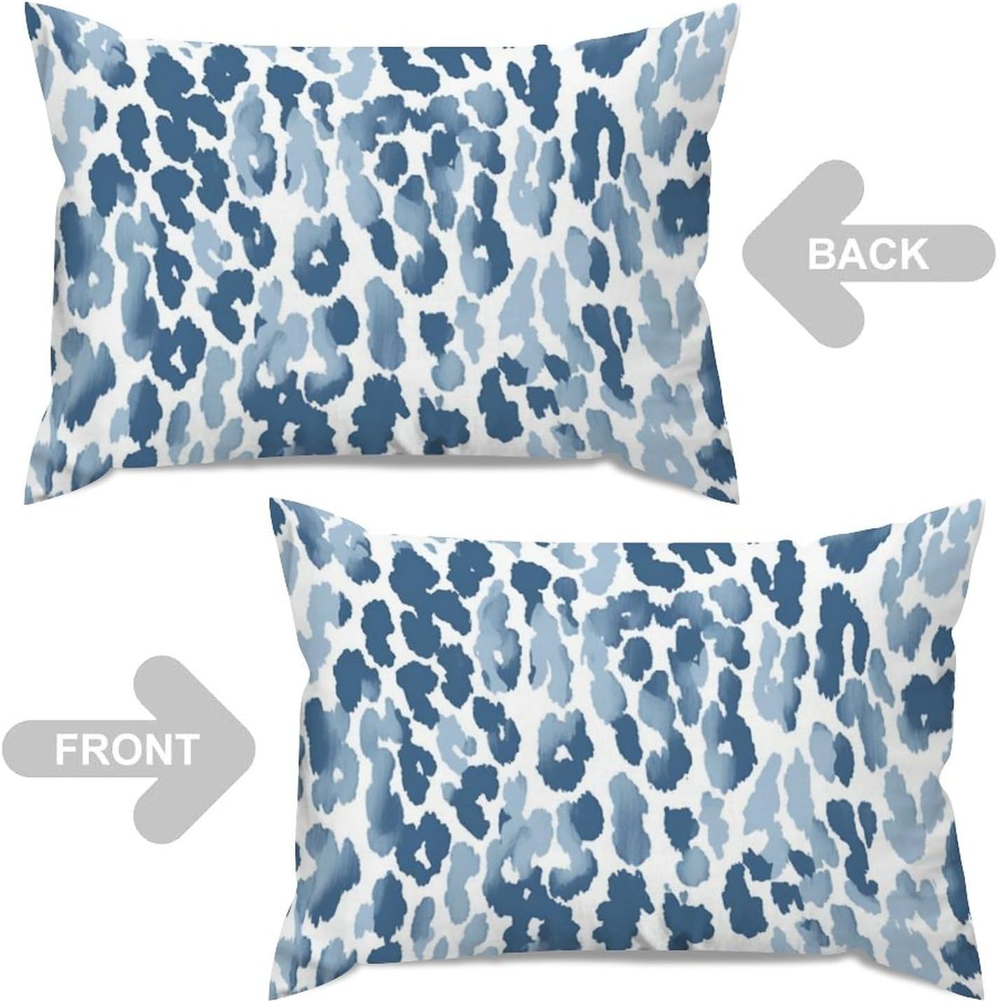 Leopard Print Cheetah Chinoiserie Throw Pillow Cover Set of 2 Dynasty Lumbar Support Pillow Case 20x30in Decorative Pillow Home Cotton Linen Abstract Pillow Cover for Sofa Bed Couch Chair