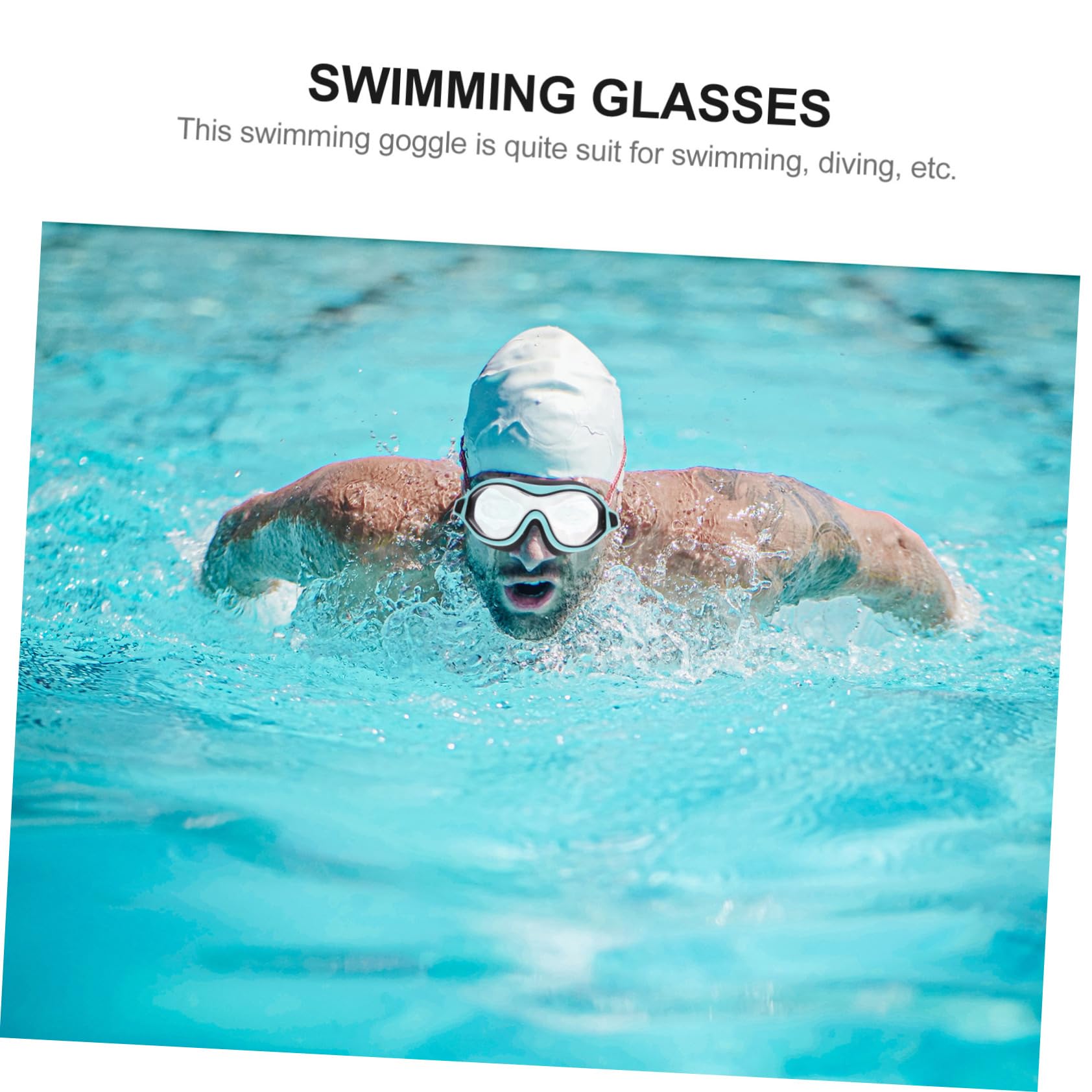 HANABASS 5pezzi Occhialini Unisex Anti-appannamento Protezione Uv e Fascia Regolabile Per Adulti Piscina e Snorkeling
