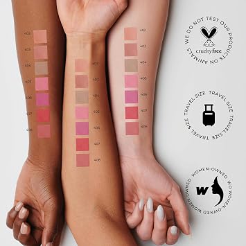 Lamel Powder Blush for Cheeks Apricot High Pigmented
