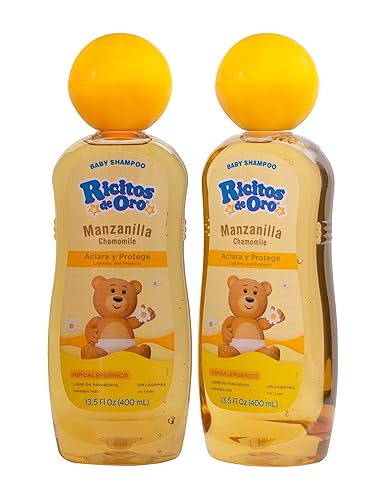 Ricitos de Oro Shampoo para bebé Limpiador Acondicionador y Aclarante con Extractos de Manzanilla Aclara y Acondiciona Libre de Parabenos Ricitos de Oro Shampoo para bebé Limpiador Acondicionador y Aclarante con Extractos de Manzanilla Aclara y Acondiciona Libre de Parabenos