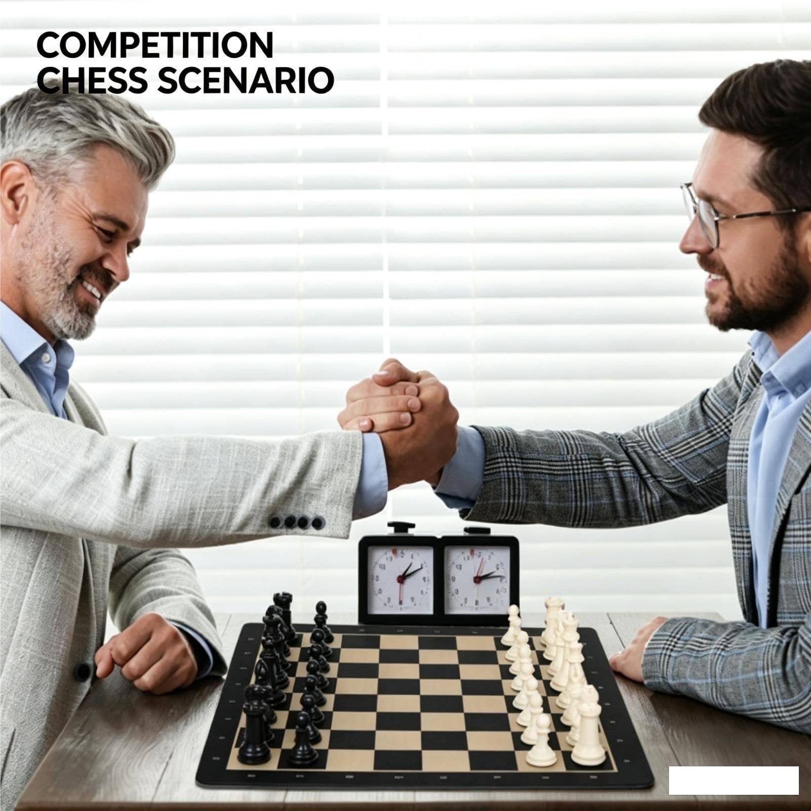 Set di scacchi standard da torneo ponderato deluxe