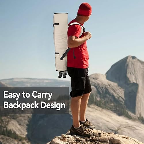 Miniatura 4 de PLKO Sillas de camping con toldo, silla de césped portátil cuádruple para adultos, silla reclinable plegable con portavasos para eventos al aire