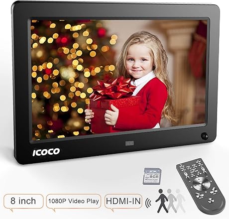 Digitaler Bilderrahmen Zoll OUTAD IPS LCD Display mit BewegungssensorKalenderUhr Funktion Video Musik Foto E-Book Wiedergabe mit Fernbedienung Karte Digitaler Bilderrahmen Zoll OUTAD IPS LCD Display mit BewegungssensorKalenderUhr Funktion Video Musik Foto E-Book Wiedergabe mit Fernbedienung Karte