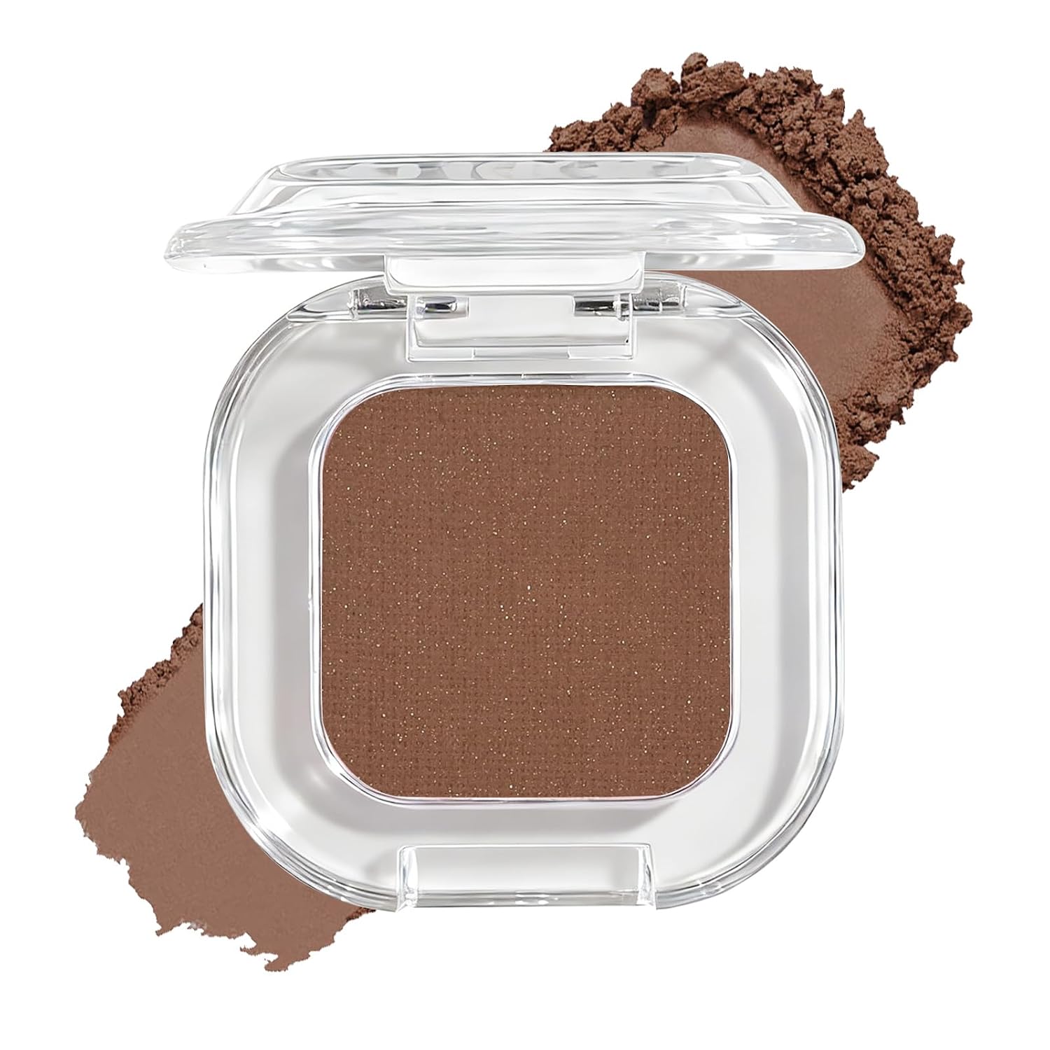 Matte Single Eyeshadow in Creamy Coconut - Neutral Warm Brown Pressed Powder, Buildable & Crease-Resistant Formula for Natural Everyday Makeup and Soft Contouring