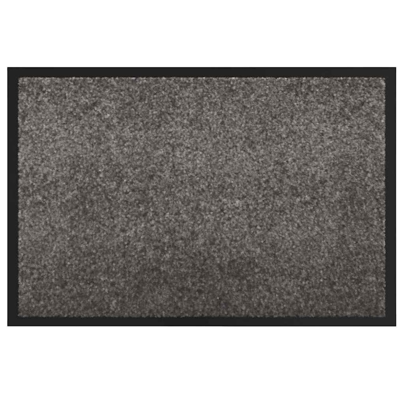 Tidyard Felpudo de Tela de Peluche Absorbente, Antideslizante y Lavable a Máquina - 80x120 cm, Color Gris Claro Modelo YFXQY-42013445ES